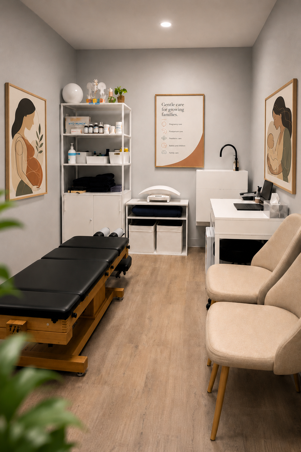 Warm treatment room at Dr. Cindy Tu Chiropractic